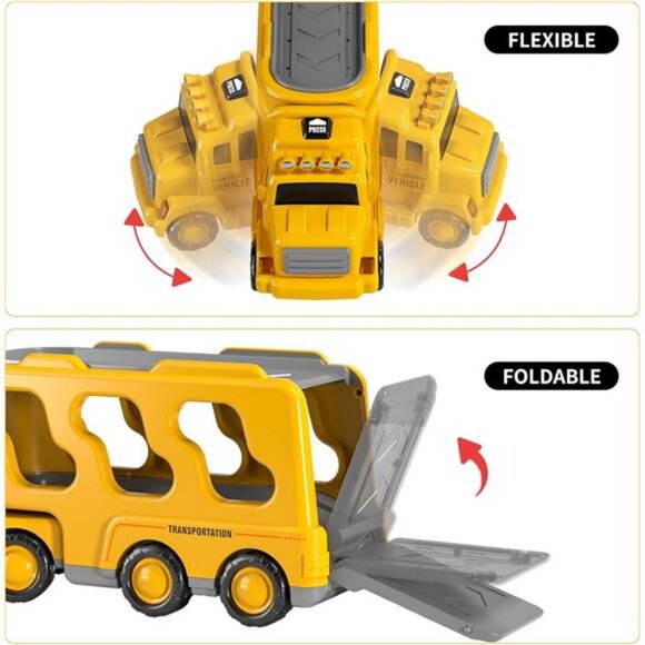 Construction Vehicle for 3 4 5 6 7 8 Years Old Kids - Toy Trucks - Picture 4 of 8